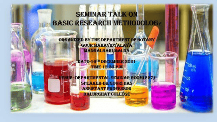 Seminar On Basic Research Methodology