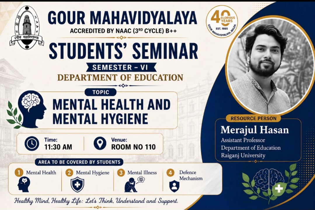 Students’ Seminar on Mental Health and Mental Hygiene